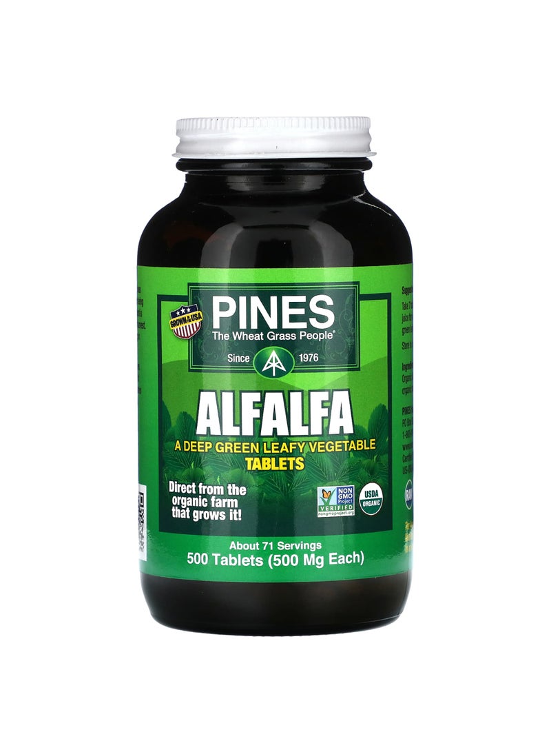Alfalfa, 500 mg, 500 Tablets